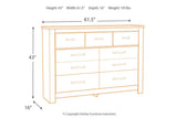 Bellaby Whitewash Dresser by Ashley at Eve Furniture