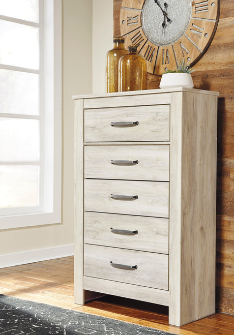 Bellaby Whitewash Footboard Storage Platform Bedroom Set by Ashley at Eve Furniture