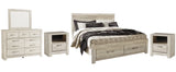 Bellaby Whitewash Footboard Storage Platform Bedroom Set by Ashley at Eve Furniture