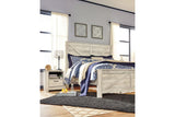 Bellaby Whitewash King Crossbuck Panel Bed by Ashley at Eve Furniture