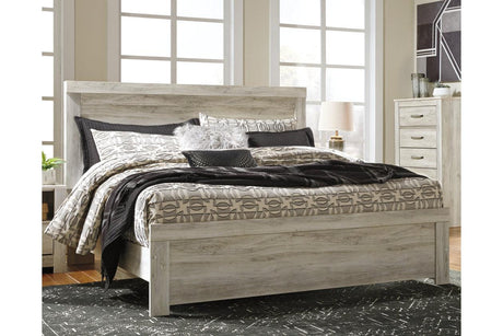 Bellaby Whitewash King Panel Bed by Ashley at Eve Furniture