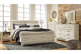 Bellaby Whitewash King Panel Bed by Ashley at Eve Furniture