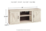 Bellaby Whitewash 60" TV Stand by Ashley at Eve Furniture