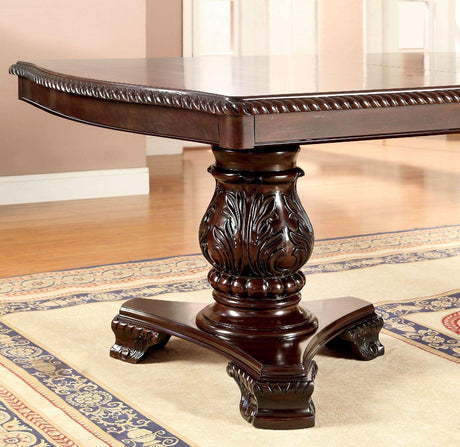 Bellagio Brown Cherry Dining Table Only by Furniture of America at Eve Furniture