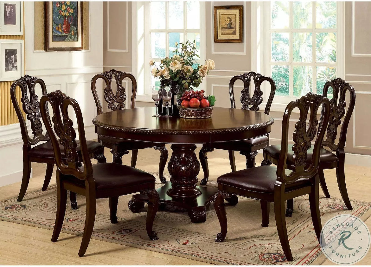 Bellagio Cherry Dining Table by Furniture of America at Eve Furniture