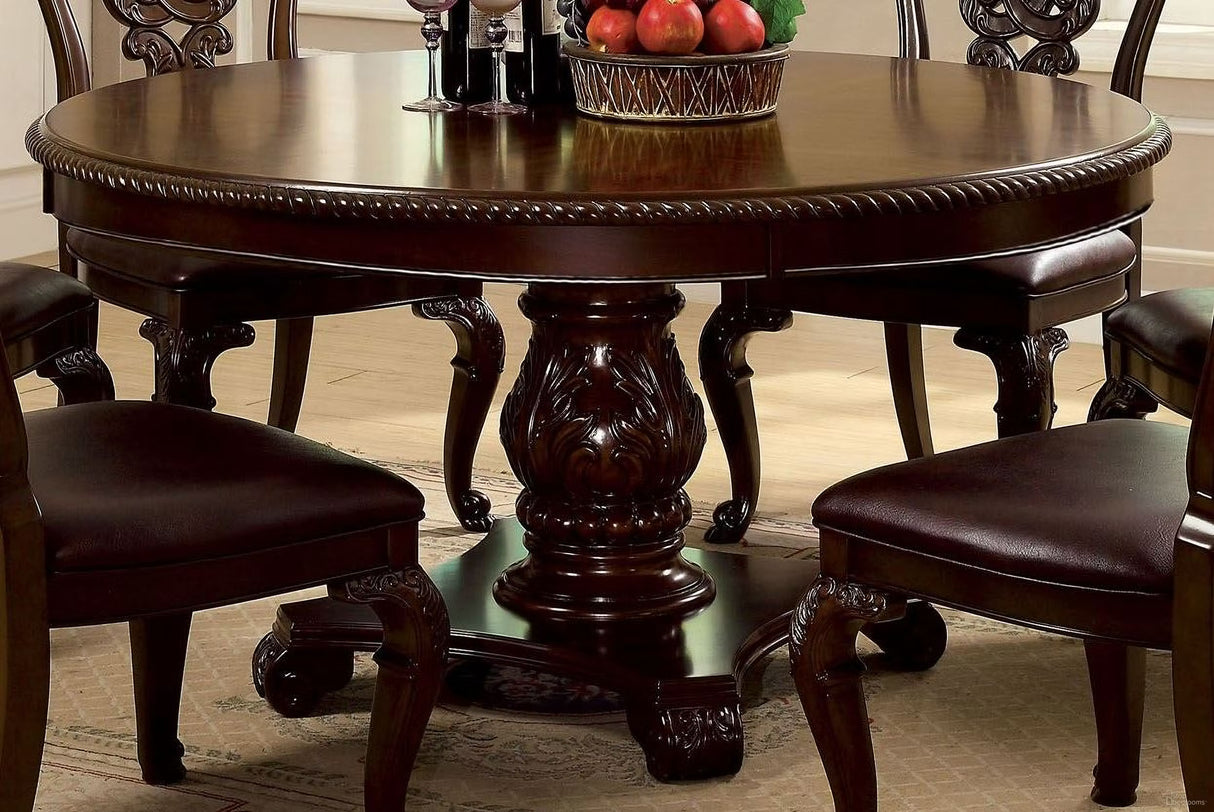 Bellagio Cherry Dining Table Only by Furniture of America at Eve Furniture