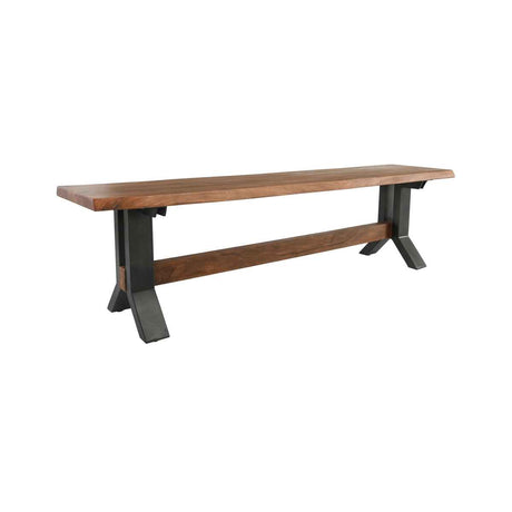 Bellamy 66" Dining Bench - Amber Brown by Classic Home at Eve Furniture