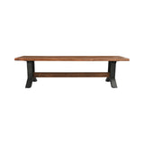 Bellamy 66" Dining Bench - Amber Brown by Classic Home at Eve Furniture