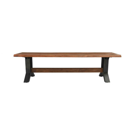 Bellamy 66" Dining Bench - Amber Brown by Classic Home at Eve Furniture