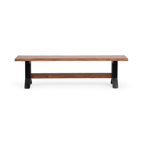 Bellamy Amber Brown 66" Dining Bench by Classic Home at Eve Furniture