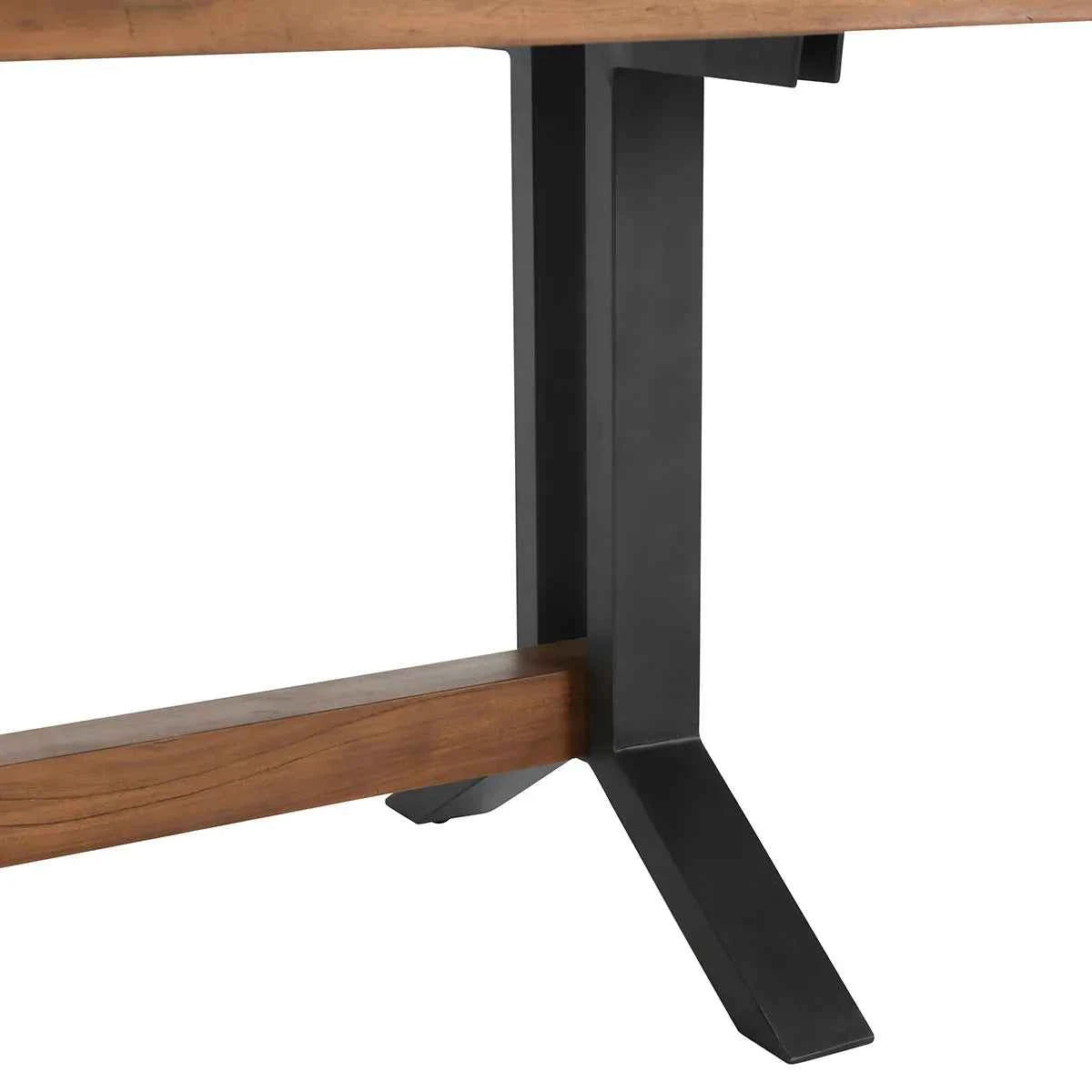 Bellamy Honey/Black Solid Wood Dining Table by Classic Home at Eve Furniture