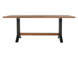 Bellamy Honey/Black Solid Wood Dining Table by Classic Home at Eve Furniture
