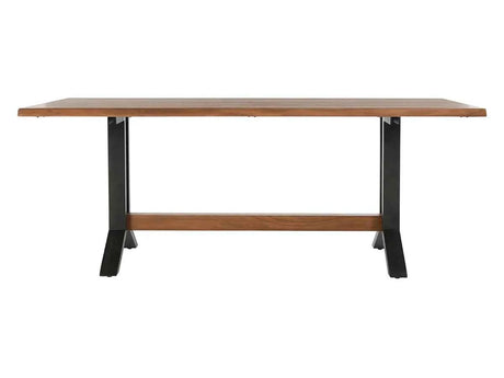 Bellamy Honey/Black Solid Wood Dining Table by Classic Home at Eve Furniture