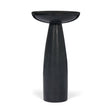 Bellancia Nero Black Marquina Marble Pedestal Side Table by Mercana at Eve Furniture