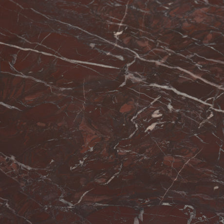 Bellancia Rosso Red Levanto Marble Pedastal Side Table by Mercana at Eve Furniture