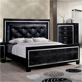 Bellanova Black 5-Piece Queen Bedroom Set by Furniture of America at Eve Furniture
