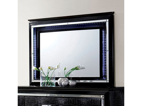 Bellanova Black 5-Piece Queen Bedroom Set by Furniture of America at Eve Furniture