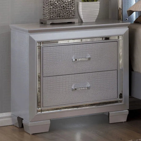 Bellanova Silver 4-Piece Queen Bedroom Set by Furniture of America at Eve Furniture