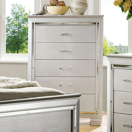 Bellanova Silver 5-Piece Queen Bedroom Set by Furniture of America at Eve Furniture