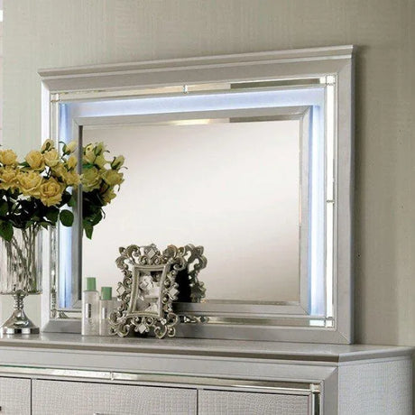 Bellanova Silver 4-Piece Queen Bedroom Set by Furniture of America at Eve Furniture