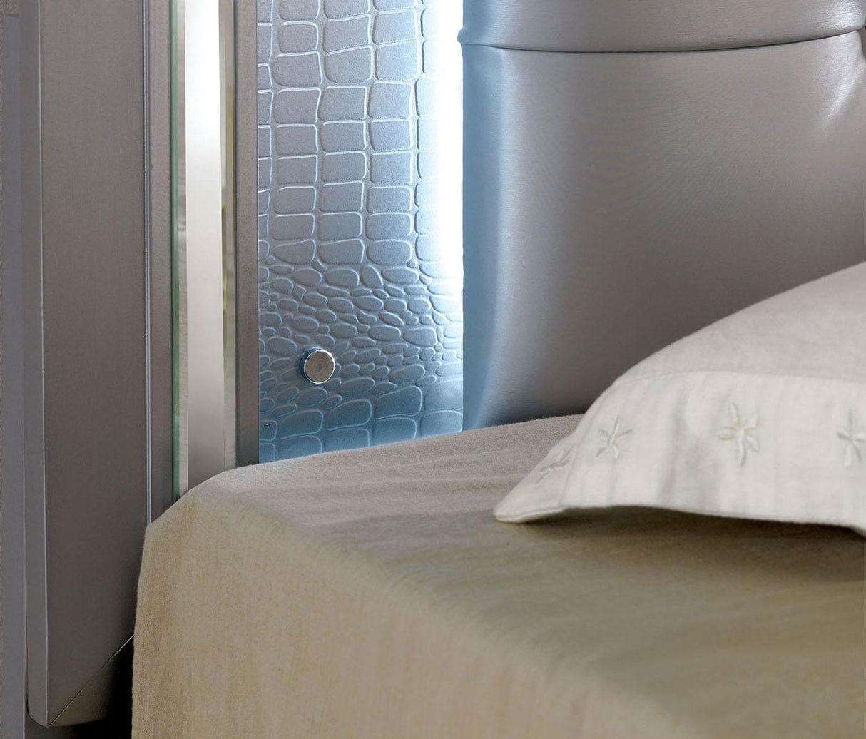 Bellanova Silver California King Bed by Furniture of America at Eve Furniture