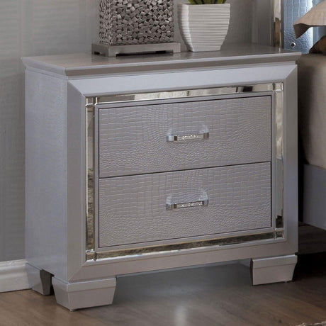 Bellanova Silver Night Stand by Furniture of America at Eve Furniture