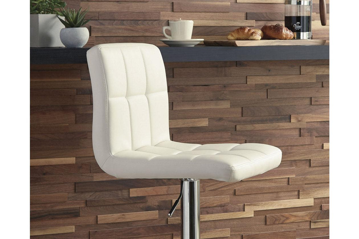 Bellatier Bone Adjustable Height Barstool, Set of 2 by Ashley at Eve Furniture