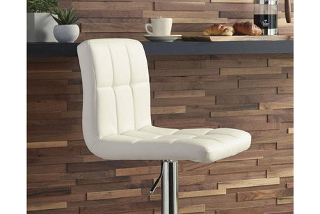 Bellatier Bone Adjustable Height Barstool, Set of 2 by Ashley at Eve Furniture