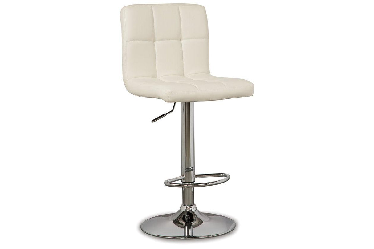 Bellatier Bone Adjustable Height Barstool, Set of 2 by Ashley at Eve Furniture