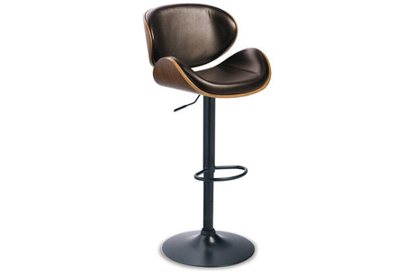 Bellatier Brown Adjustable Height Barstool by Ashley at Eve Furniture