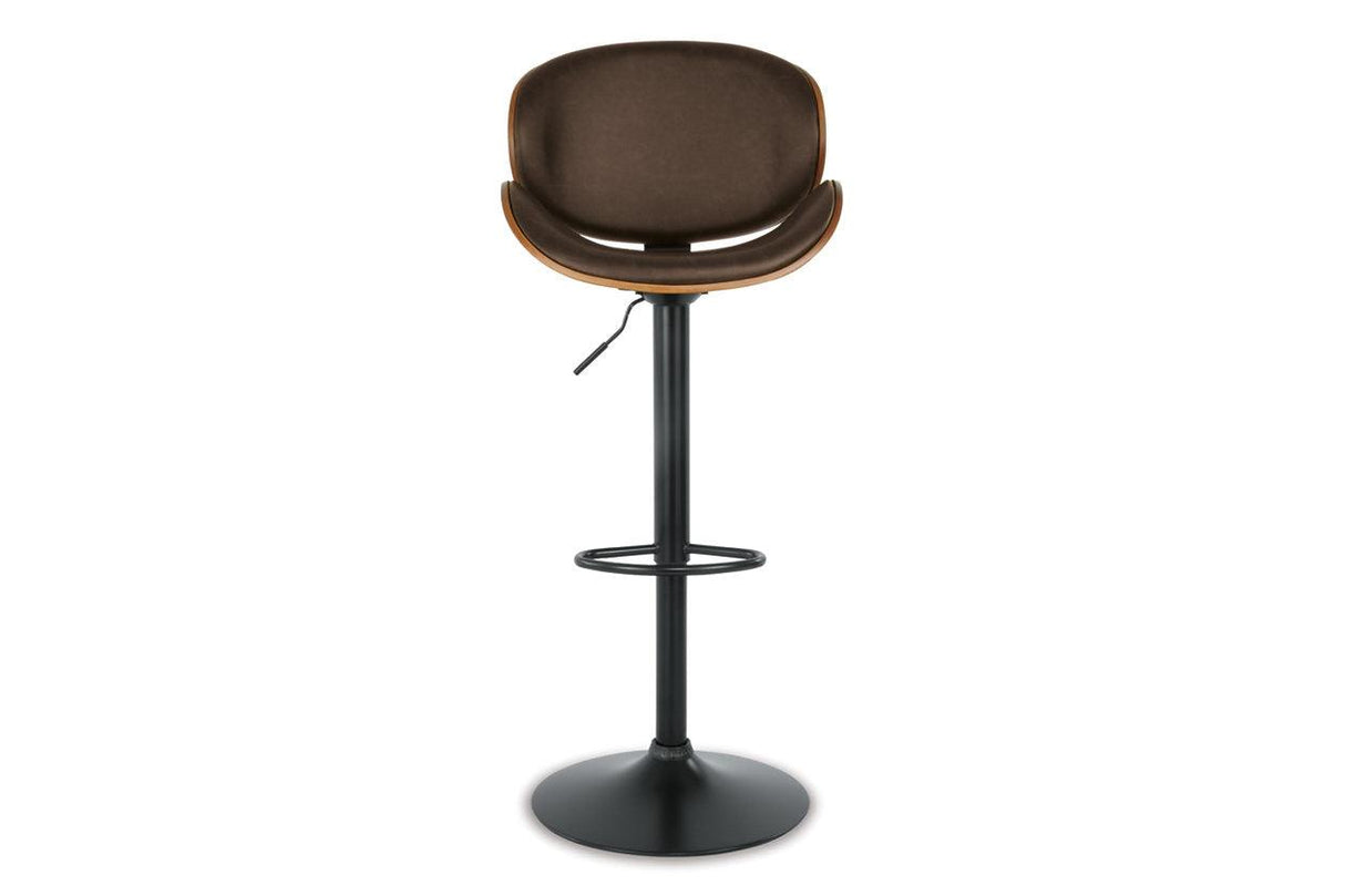 Bellatier Brown Adjustable Height Barstool by Ashley at Eve Furniture