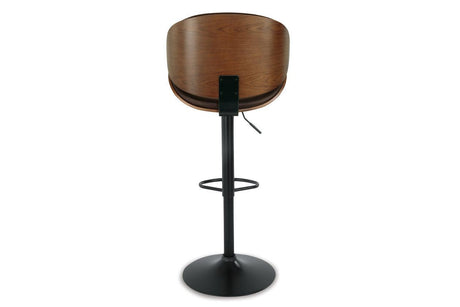 Bellatier Brown Adjustable Height Barstool by Ashley at Eve Furniture