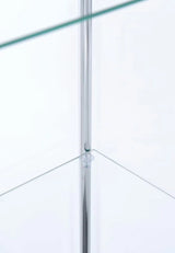 Bellatrix White/Clear Rectangular 4-Shelf Curio Cabinet by Coaster at Eve Furniture