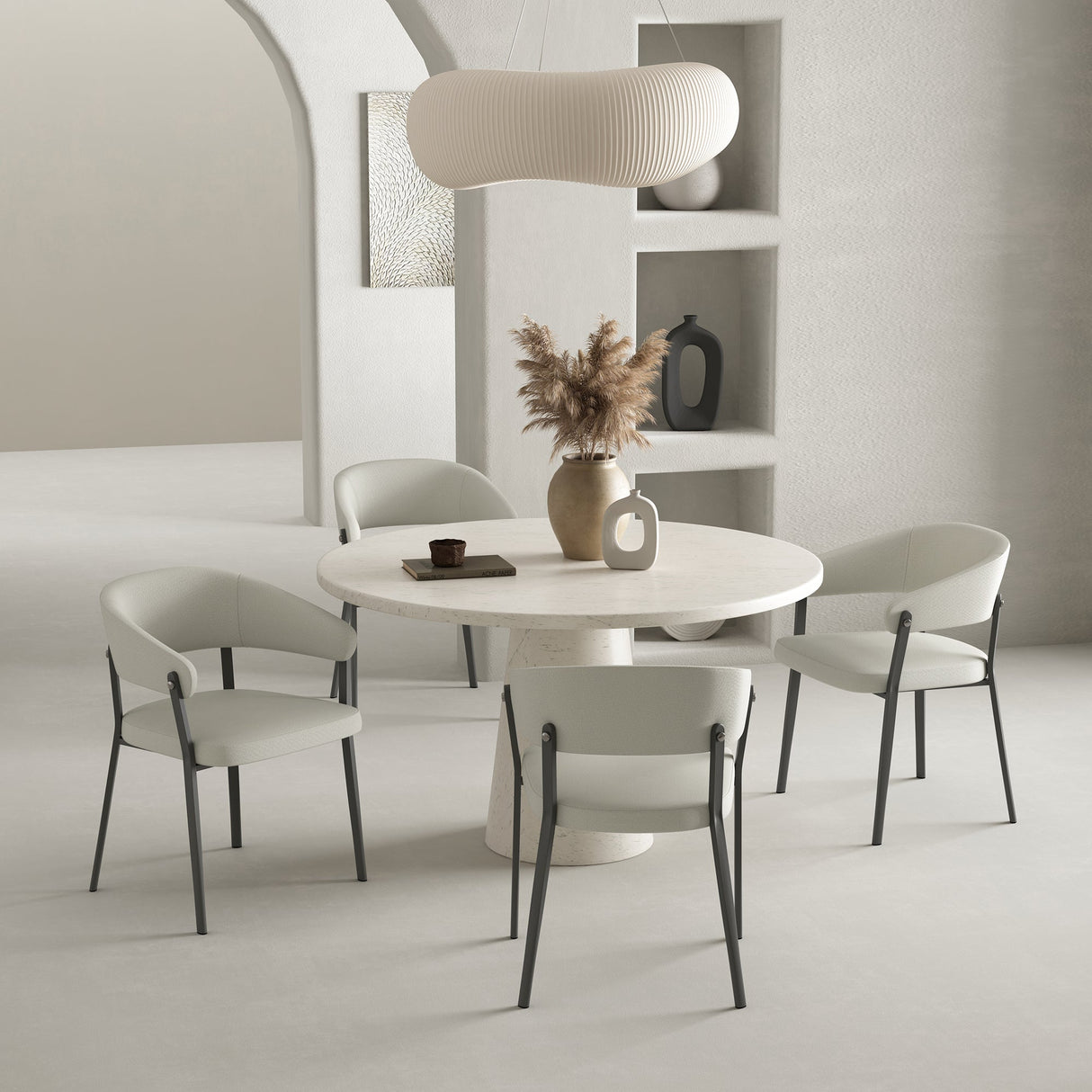 Belle Dining Chair in Oatmeal by Manhattan Comfort at Eve Furniture