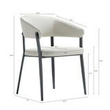 Belle Dining Chair in Oatmeal by Manhattan Comfort at Eve Furniture