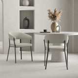Belle Dining Chair in Oatmeal (set of 2) by Manhattan Comfort at Eve Furniture