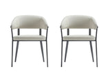Belle Dining Chair in Oatmeal (set of 2) by Manhattan Comfort at Eve Furniture