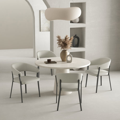 Belle Dining Chair in Oatmeal (set of 4) by Manhattan Comfort at Eve Furniture