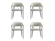 Belle Dining Chair in Oatmeal (set of 4) by Manhattan Comfort at Eve Furniture