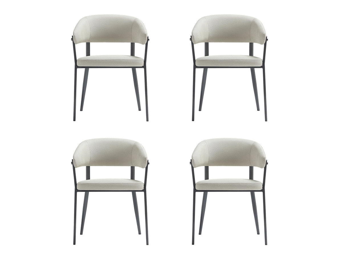 Belle Dining Chair in Oatmeal (set of 4) by Manhattan Comfort at Eve Furniture