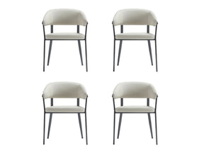 Belle Dining Chair in Oatmeal (set of 4) by Manhattan Comfort at Eve Furniture