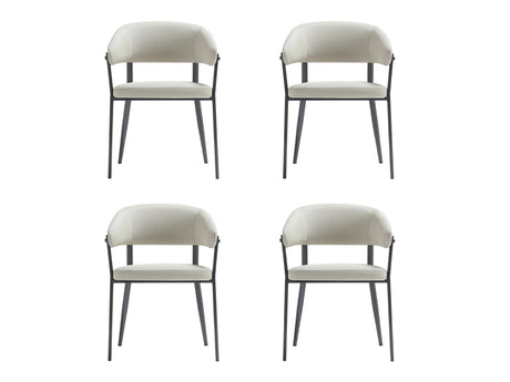 Belle Dining Chair in Oatmeal (set of 4) by Manhattan Comfort at Eve Furniture