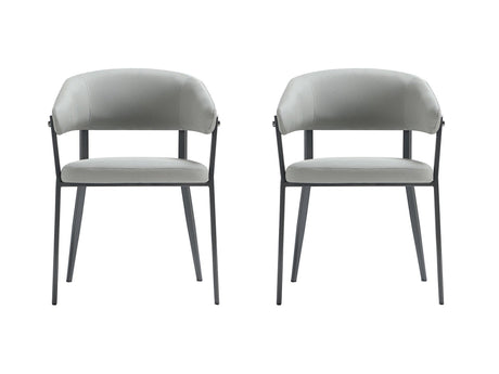 Belle Dining Chair in Stone Grey (set of 2) by Manhattan Comfort at Eve Furniture