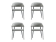 Belle Dining Chair in Stone Grey (set of 4) by Manhattan Comfort at Eve Furniture