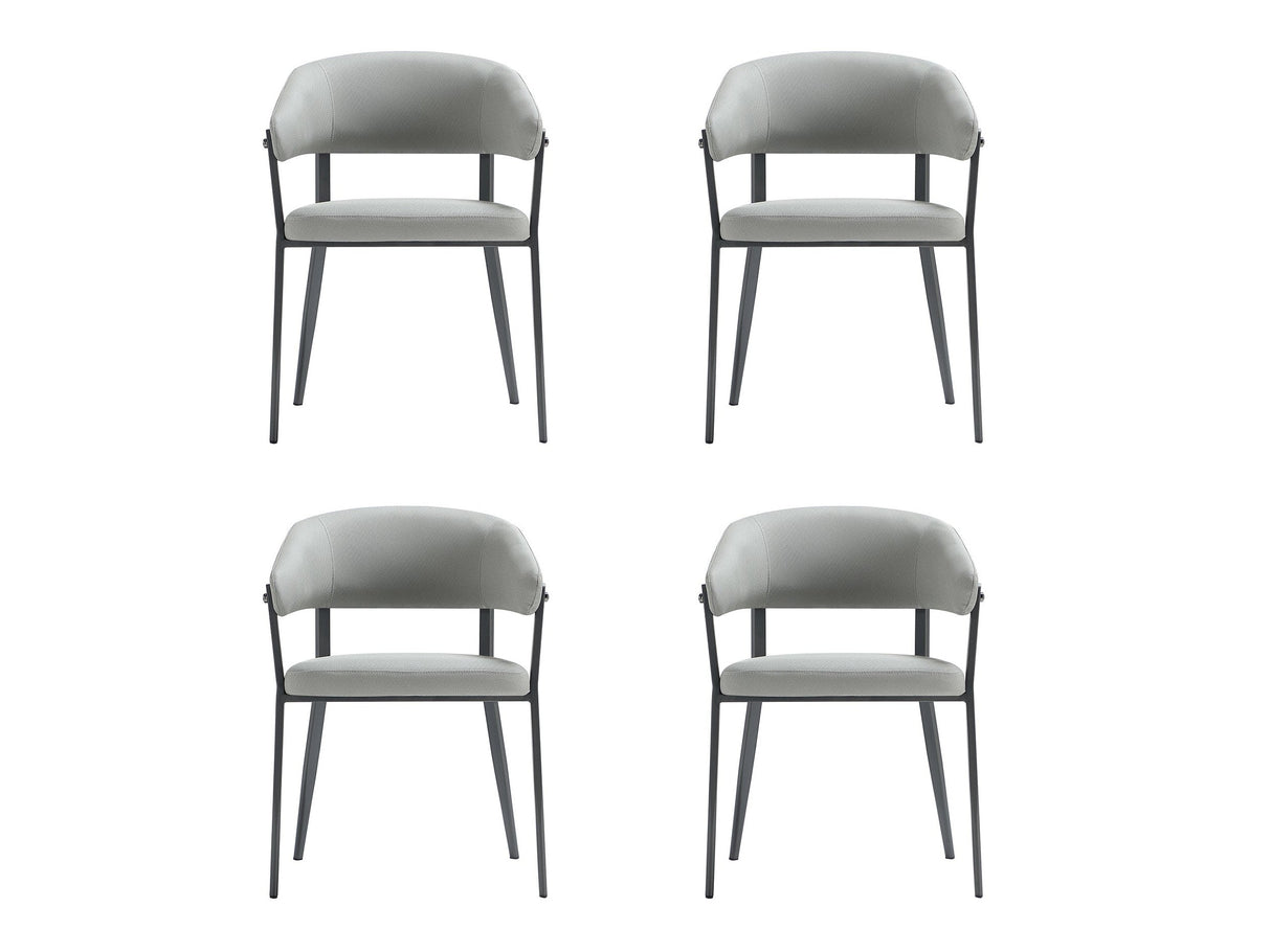 Belle Dining Chair in Stone Grey (set of 4) by Manhattan Comfort at Eve Furniture