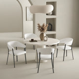 Belle Dining Chair in White by Manhattan Comfort at Eve Furniture