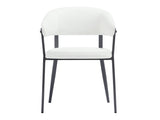 Belle Dining Chair in White by Manhattan Comfort at Eve Furniture