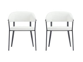 Belle Dining Chair in White (set of 2) by Manhattan Comfort at Eve Furniture