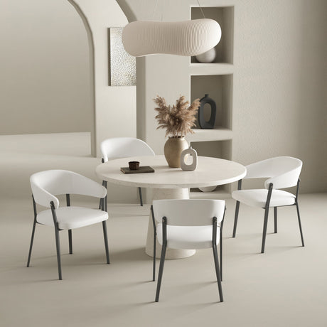 Belle Dining Chair in White (set of 4) by Manhattan Comfort at Eve Furniture