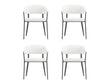 Belle Dining Chair in White (set of 4) by Manhattan Comfort at Eve Furniture